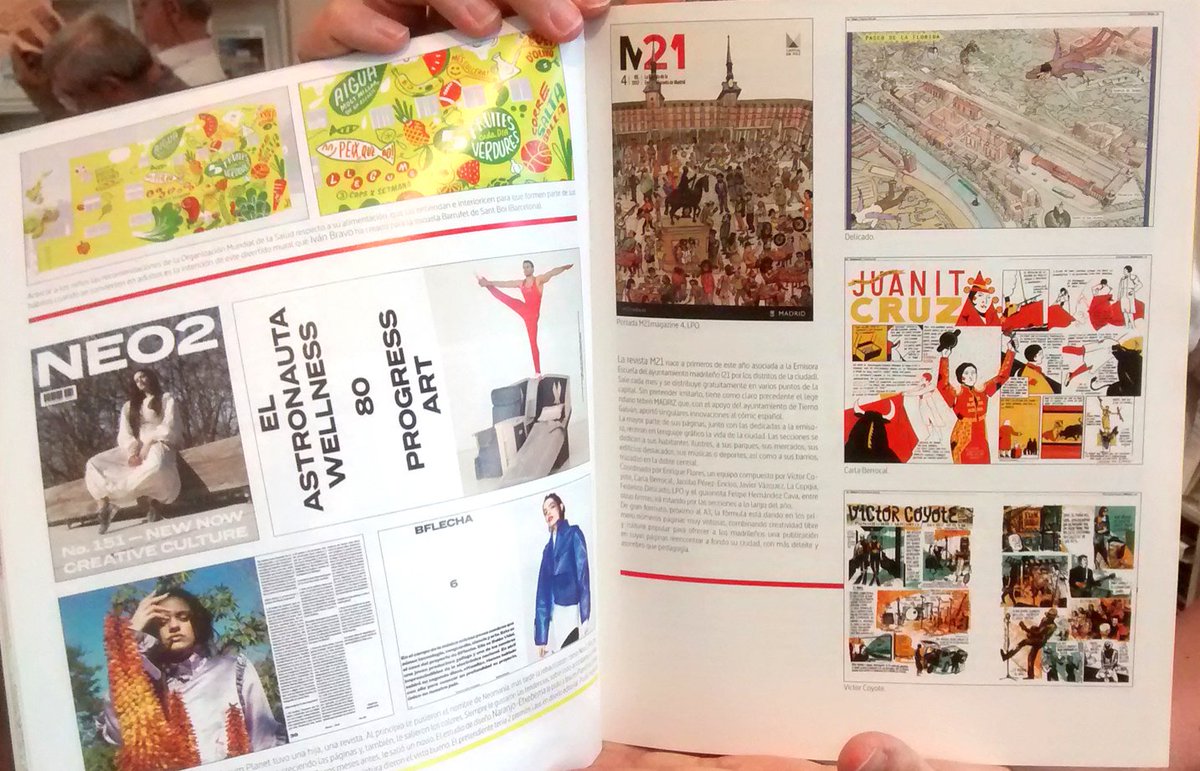 AfiladorM21's tweet photo. #M21magazine destacada en el último número de la #RevistaVisual junto al rediseño de @Neo2_Magazine de @NEdesignstudio. ¡Orgullo! https://t.co/QyJ8Nrqbst
