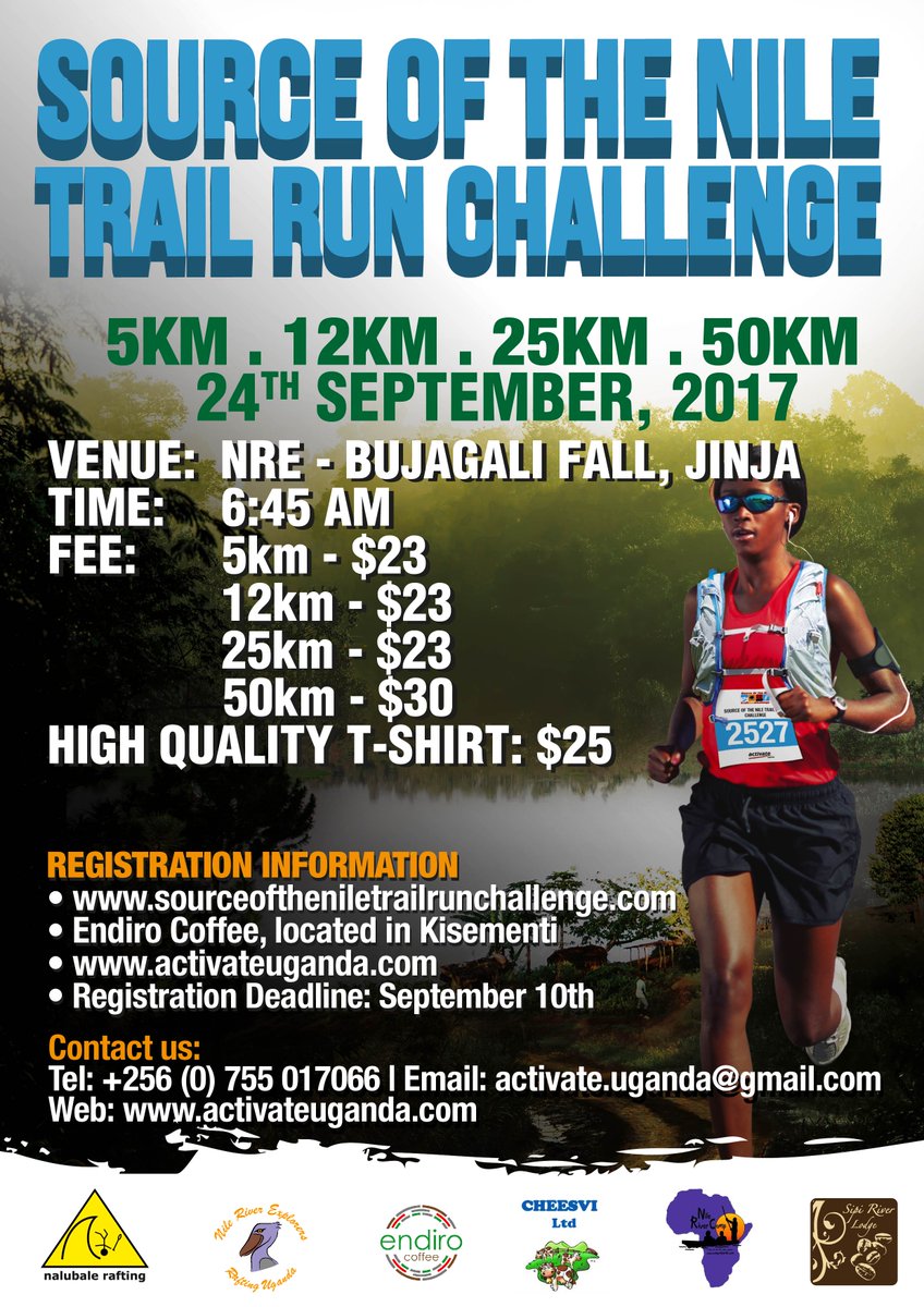 AlexQ9's tweet photo. Can't wait for this epic fun race https://t.co/5v3BO8wEoH #Sourceofthenileruntrail #activateugada @ActivateUgandaL @trailrunnermag https://t.co/HtWeIkAiPR