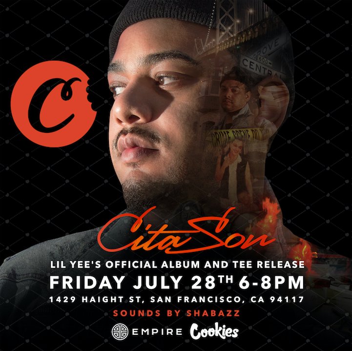 EMPIRE's tweet photo. Pull up to @Cookies_SF  store tonite [6-8pm] for #LilYee's official album &amp; t-shirt release party!
Get #CitaSon now: https://t.co/vNxigOFgdc https://t.co/QiQ5yMtflO