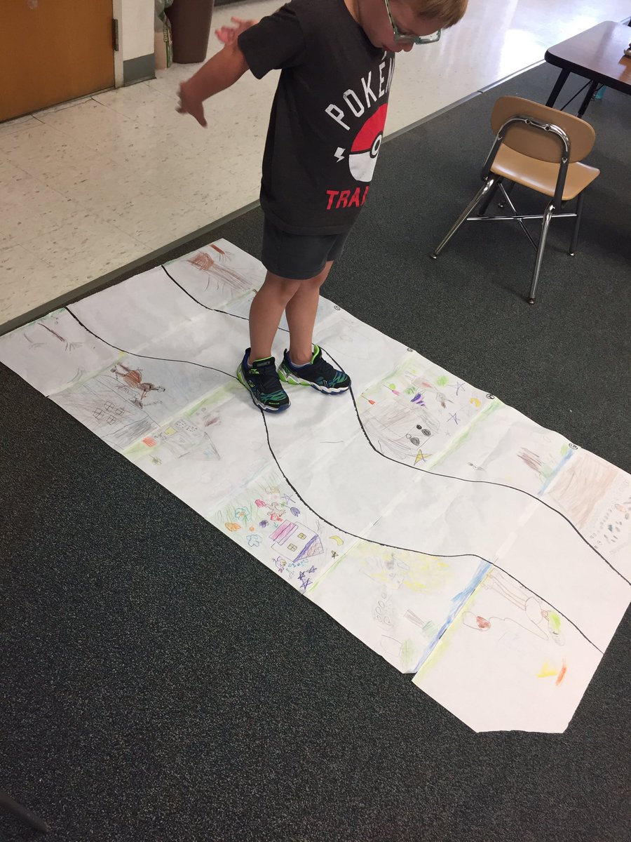 MrsBurke_MES's tweet photo. We've been having so much fun learning how to "walk" through a story to help us retell the key details! https://t.co/7z3xB57d5b