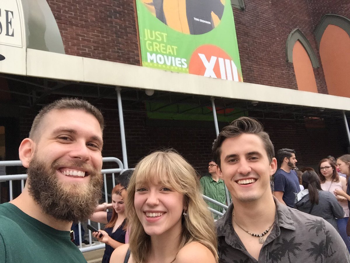 OnTheWayUpFilm's tweet photo. Enjoying the week @TCFF? The cast &amp; crew of #OTWU sure is! Check out our director, writer, and one of our lead actors taking it in! https://t.co/DjsSzwKytD