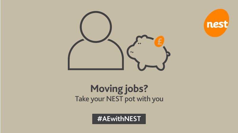 nestpensions's tweet photo. Did you know you can take your NEST pot with you when you move jobs? Find out more #AEwithNEST https://t.co/ZLrCxJg8JE https://t.co/LIA2IPQHdd