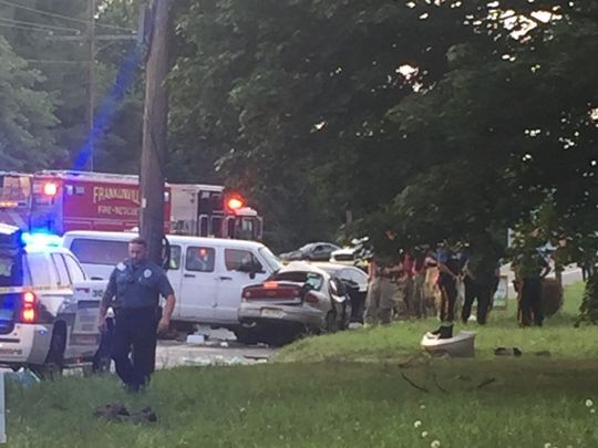thedailyjournal's tweet photo. One person is dead and four are seriously injured after two-vehicle crash on #DelseaDrive in #FranklinTwp #NJ https://t.co/ur7xmLXOeV https://t.co/yXz0NtWk1Z