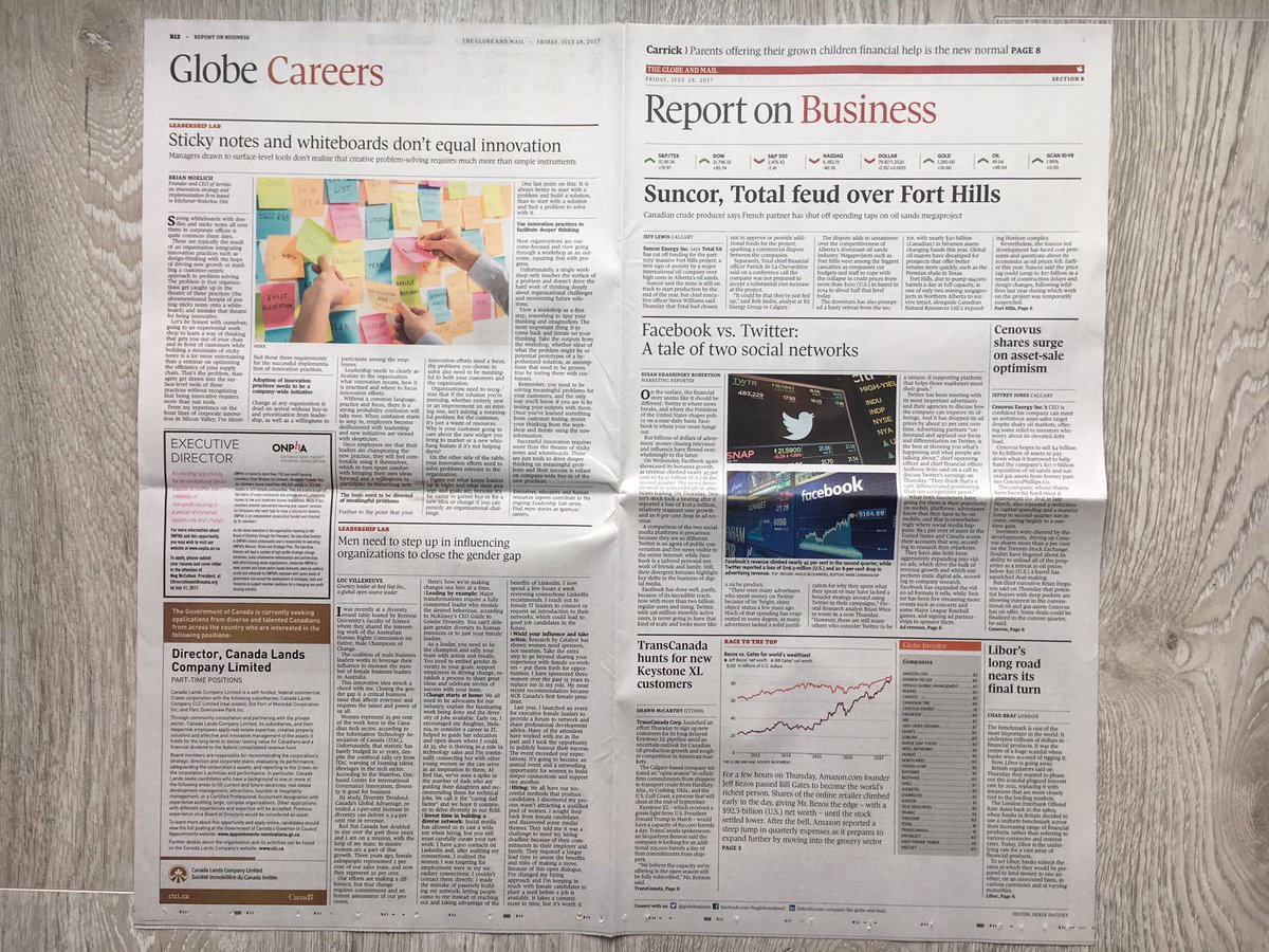 BrianMoelich's tweet photo. Don't miss today's @globeandmail because I'm in #ReportOnBusiness #LeadershipLab https://t.co/vpeTjK2qhP