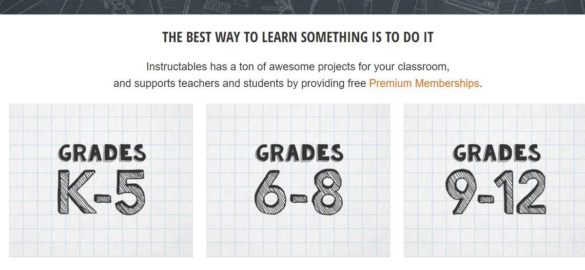 heathermlister's tweet photo. Did you know that @instructables provides students &amp; teachers FREE premium memberships? https://t.co/8M0sFzbBB6 #makered #tlchat #makerspace https://t.co/k4qENOsBlR