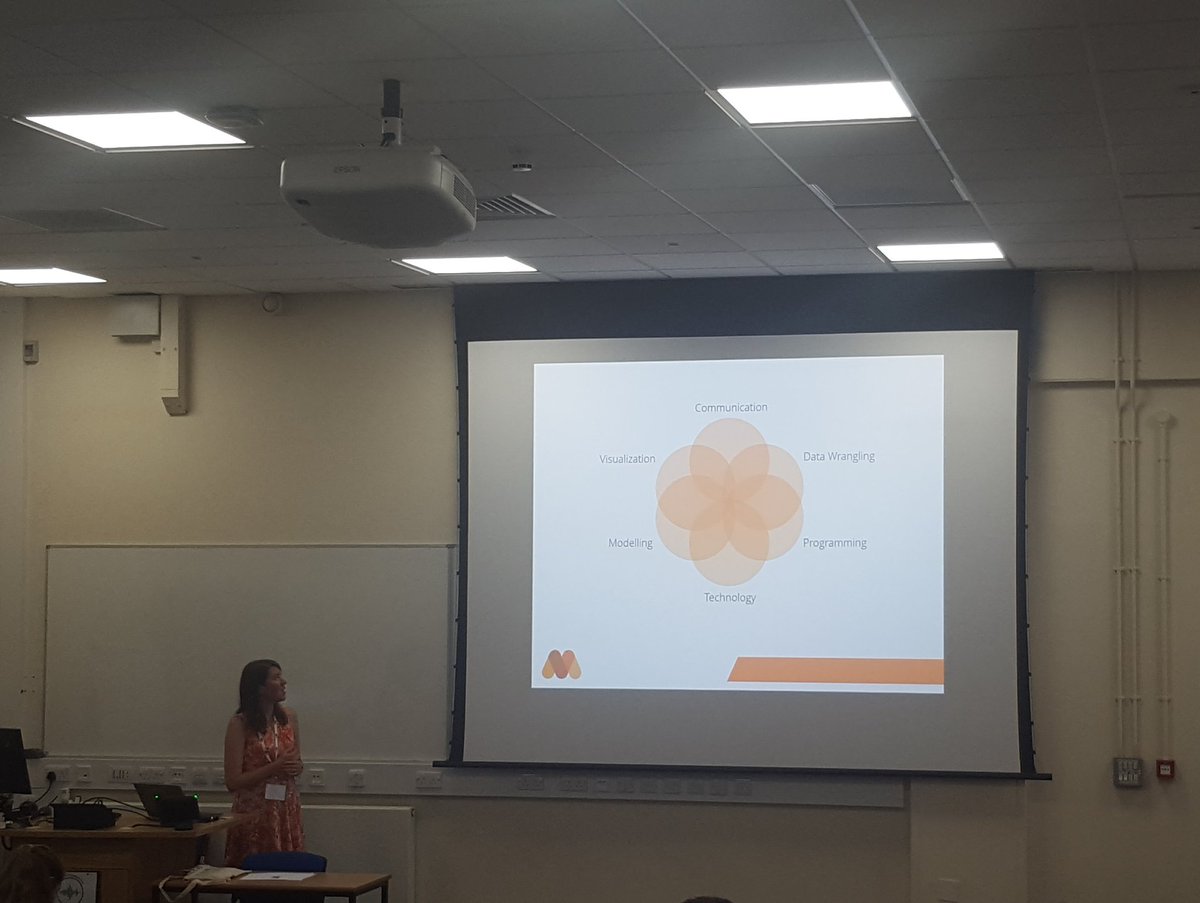 R_L_Whittle's tweet photo. @aimeegott_R from @MangoTheCat talking at #ysm2017 about what makes a #datascience team @ysm_conference https://t.co/sCpgmY8ftr