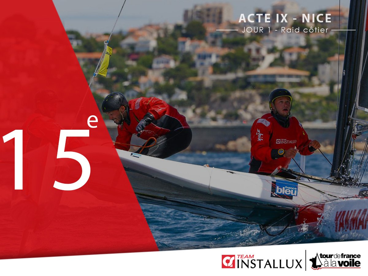 TeamInstallux's tweet photo. Ce raid n'a pas été une partie de plaisir pour nos #Instaboys, qui sauvent finalement la mise en terminant 15e ! @tourvoile @VilledeNice https://t.co/9U13UCv39Q