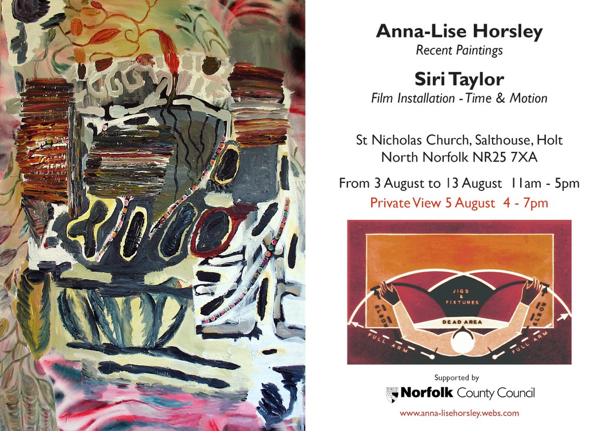 Anna-Lise Horsley &amp; Siri Taylor exhibition at Salthouse Church private view 4th August