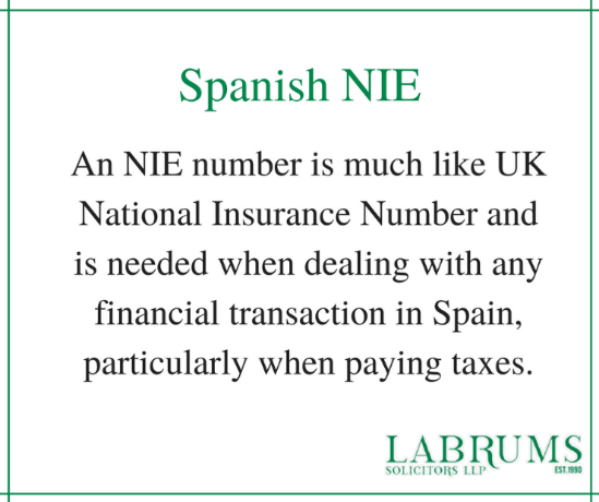 LabrumsStAlbans's tweet photo. We can arrange Spanish #NIE numbers for you quickly and efficiently: https://t.co/s0OX9wvCpY #Spain #legal https://t.co/AXCgO8aKBY