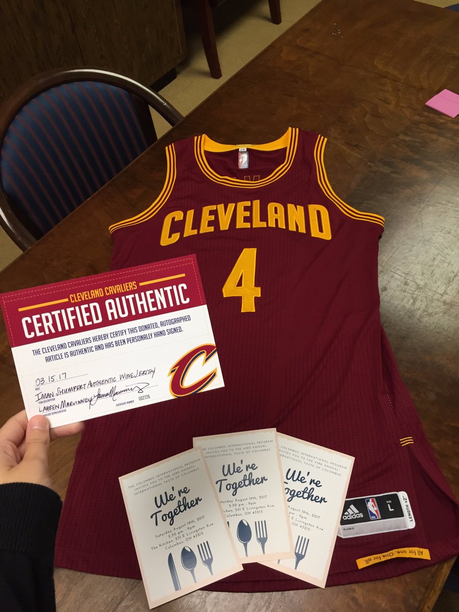CIPColumbus's tweet photo. Are you a @cavs fan? This SIGNED jersey will be an auction item at our International Taste of Columbus. Grab your tickets now! (link in bio) https://t.co/trmXMx536q
