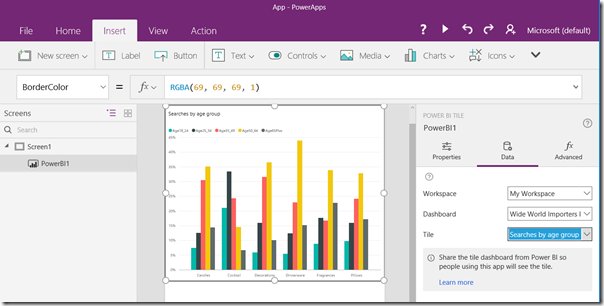 Powerapps Charts