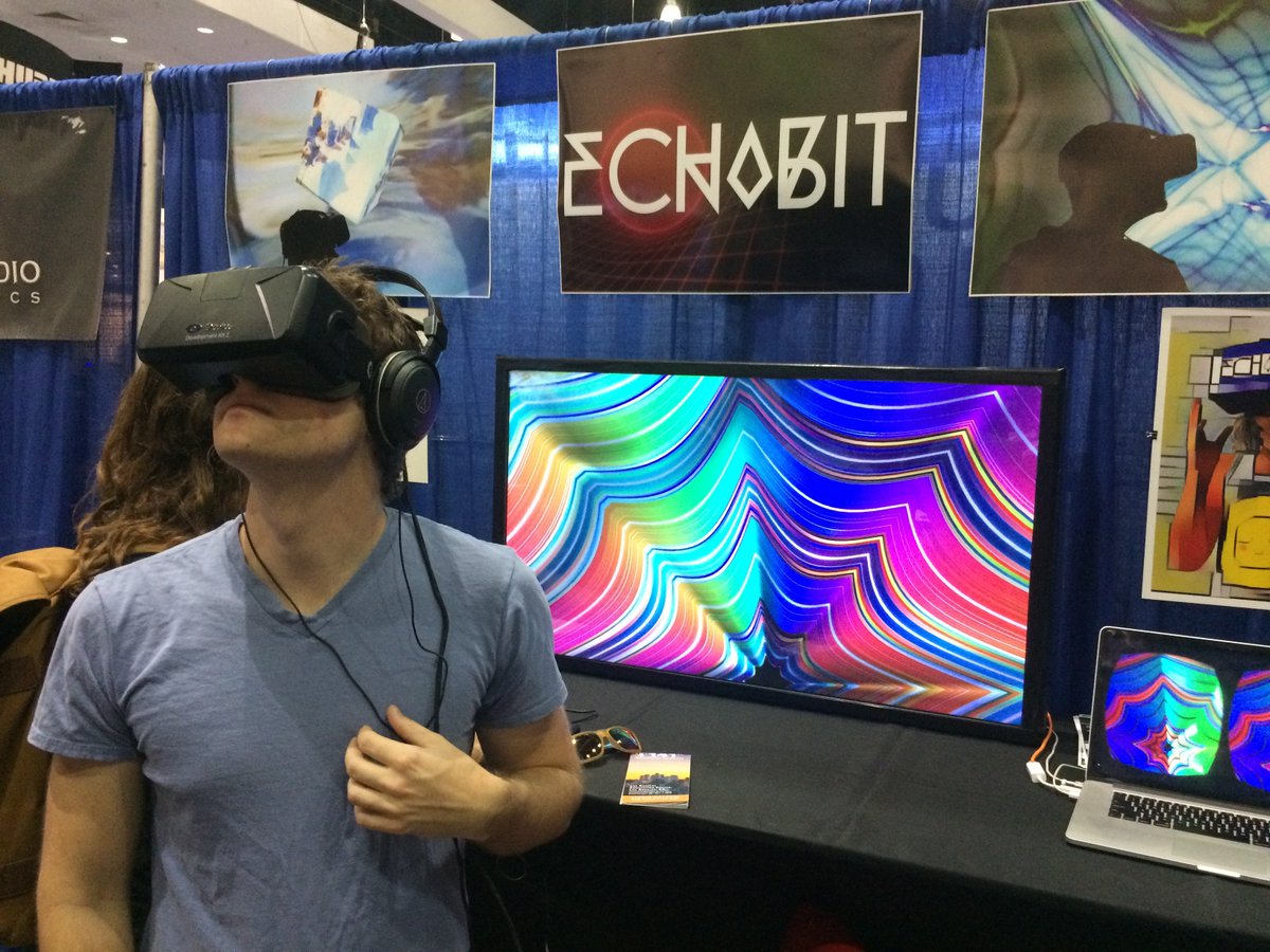 EchobitDigital's tweet image. AES LA 2016 - showing off our music + VR concept. It&apos;s come a long way since then. Follow us and you will see it soon!