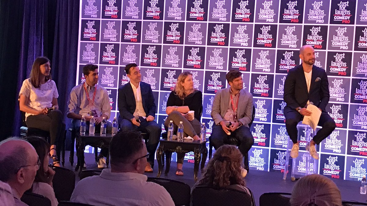 Melanie Backer and Cary Bickley pitch 'Gamers' at Stand Up and Pitch with <a href="/abarnsley/">Andrew Barnsley</a> and <a href="/nytvf/">NEW YORK TV FESTIVAL</a> #ComedyPro