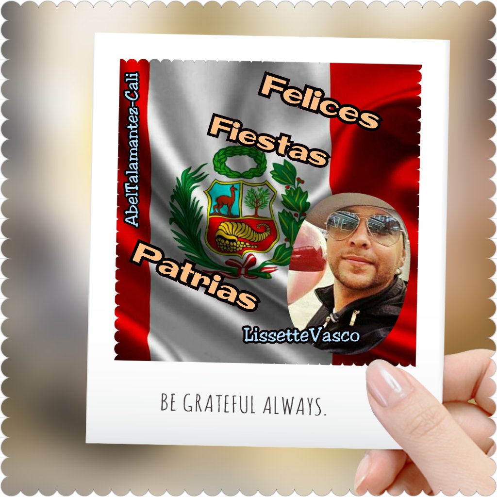 Talamantez_Cali's tweet photo. Felices fiestas patrias #Perú @ab3ltalamantez @mdoisbackmundo @MDOisback https://t.co/5YltXqCE4w