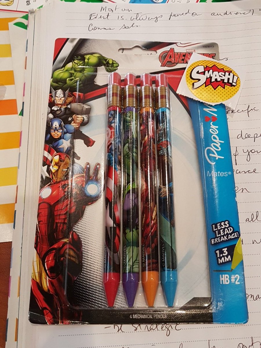 SGP_Conferences's tweet photo. Checkout my awesome new Avengers pencils! Thanks #FreemanavCanada  #PACSuperheroes #CanSPEP17 https://t.co/RF3sSIHlzD