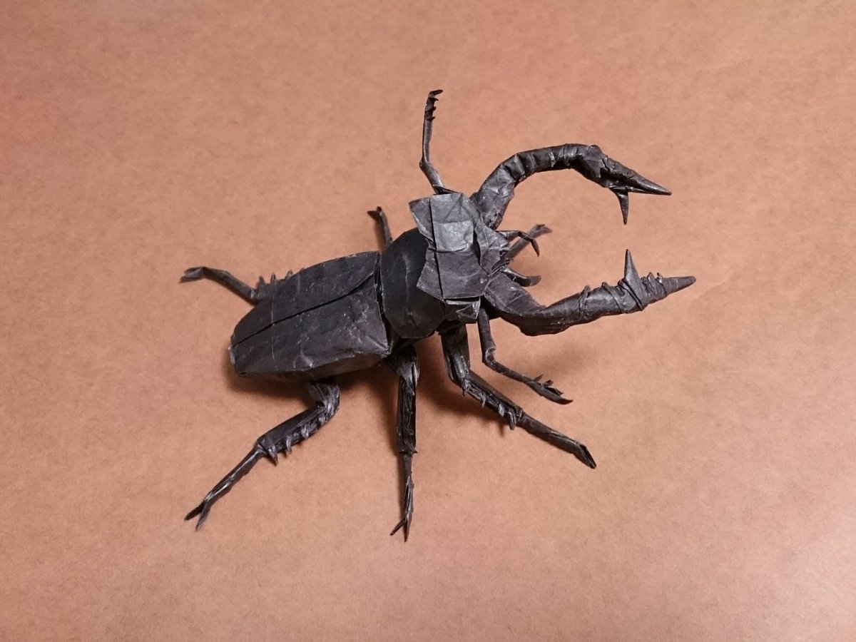 S ユダイクスミヤマクワガタ 折り紙作品 S ユダイクスミヤマクワガタ 折り紙作品