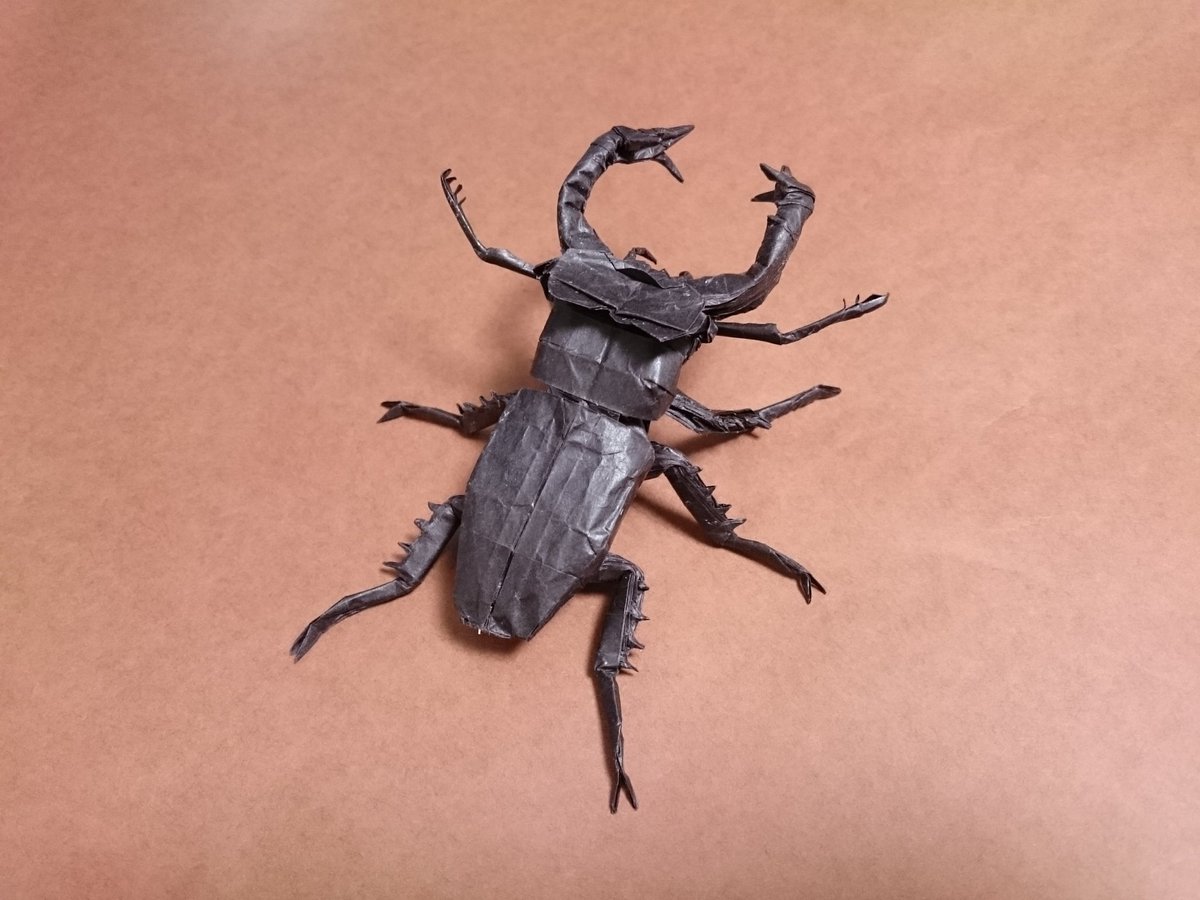 S ユダイクスミヤマクワガタ 折り紙作品 S ユダイクスミヤマクワガタ 折り紙作品