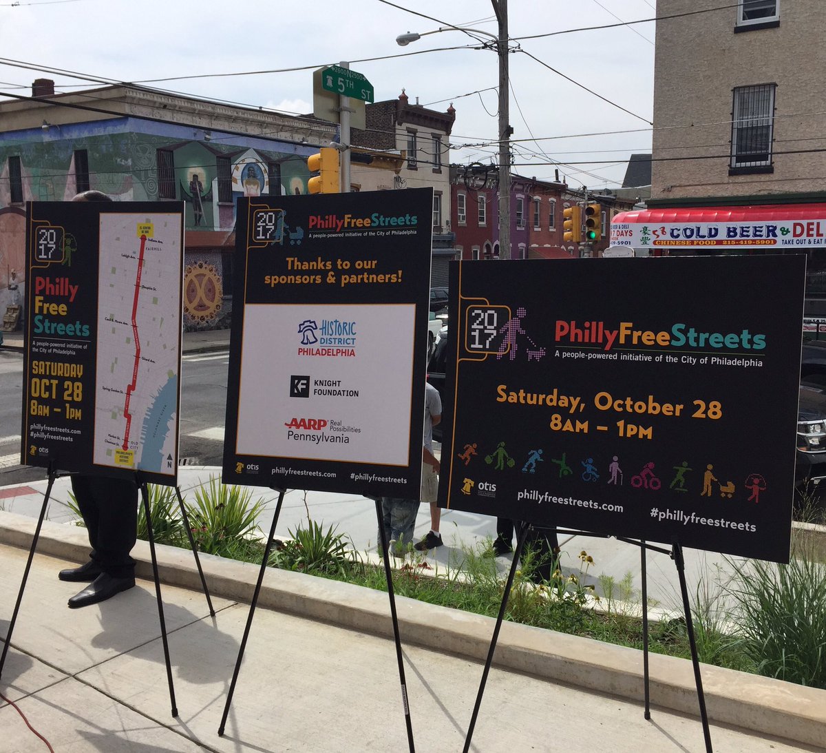 PMorganPHL's tweet photo. On Oct 28th #PhillyFreeStreets will include new public programs to connect neighborhoods along a 7-mile route. https://t.co/k0Z9rKPxYN