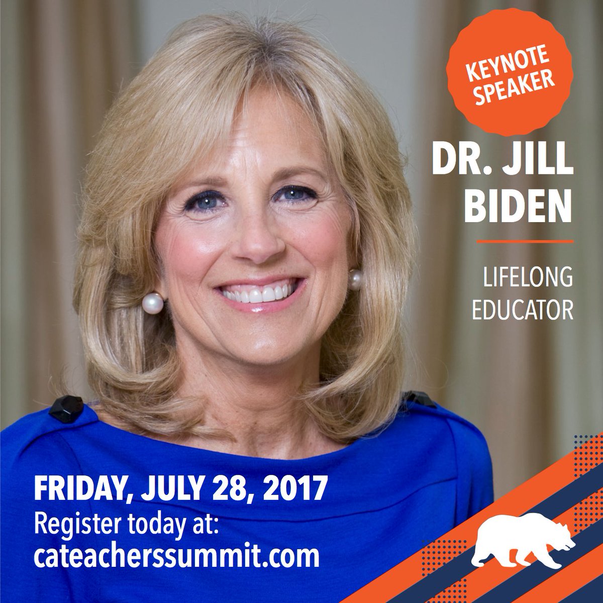 Dr. Biden's address will be streamed to all 35 sites around the state in 5 minutes! We'll be live-tweeting #BetterTogetherCA