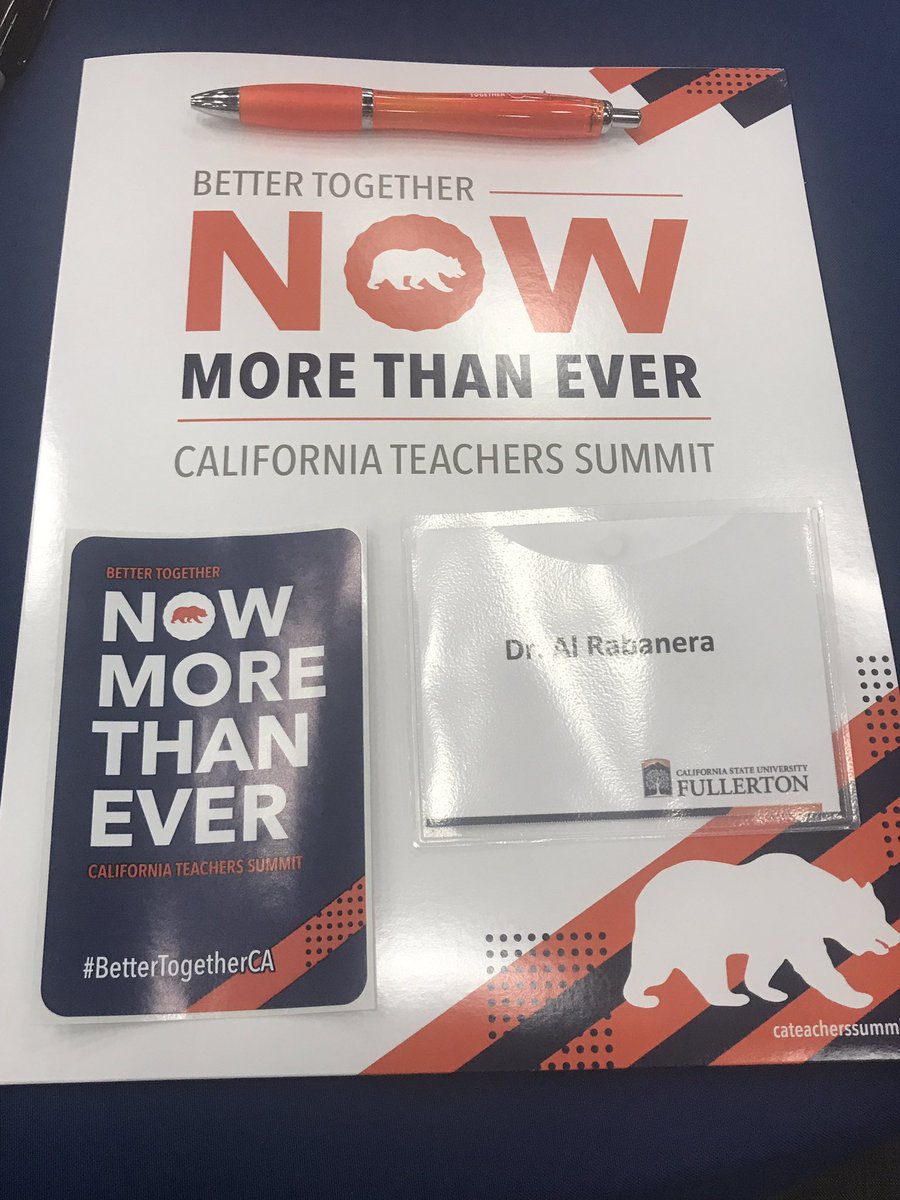 Excited to learn and network with other teachers at the Better Together: California Teachers Summit <a href="/CATeacherSummit/">CA Teachers Summit</a> <a href="/WeAreCTA/">California Teachers Association</a>