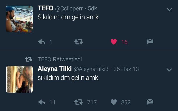 TugceAkdnizz's tweet photo. @Cclipperr Abi 3 yıl sonra ünlüsün hayırlı olsun https://t.co/32klW9rz4j