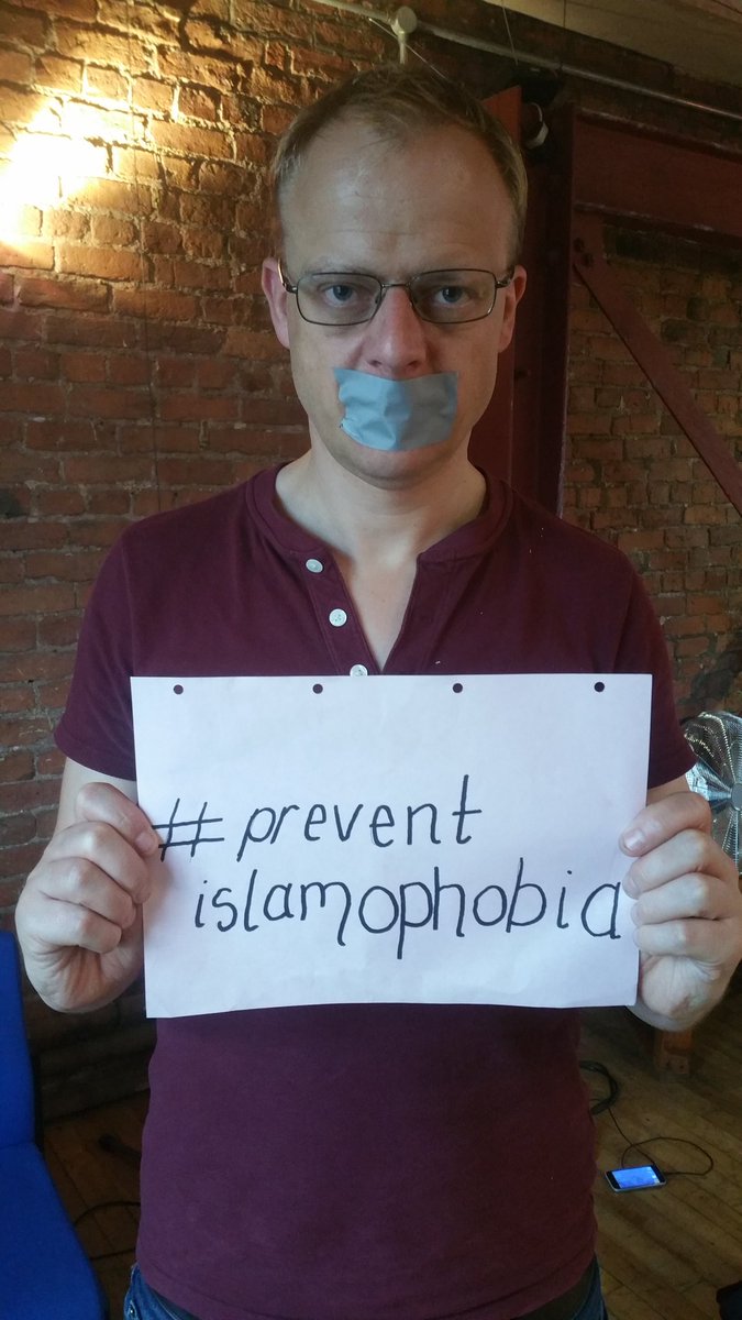 Preventprevent's tweet photo. @nickdearden75 supports us! #preventprevent #preventislamophobia https://t.co/jNCtFrbLPX