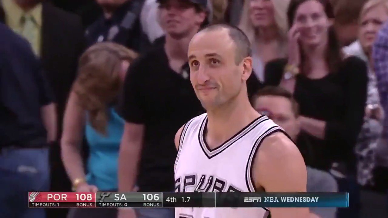 Manu Ginobili is too good to miss free throws.  Happy Birthday,  
