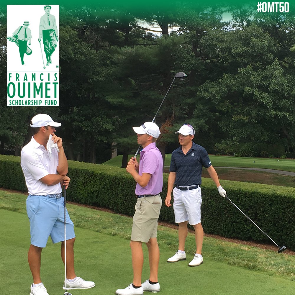 PlayMassGolf's tweet photo. About to drop a mix tape or play golf? We'll let you decide. The top-3 competitors in the #OMT50 field have started! https://t.co/pNBW8ewxH3