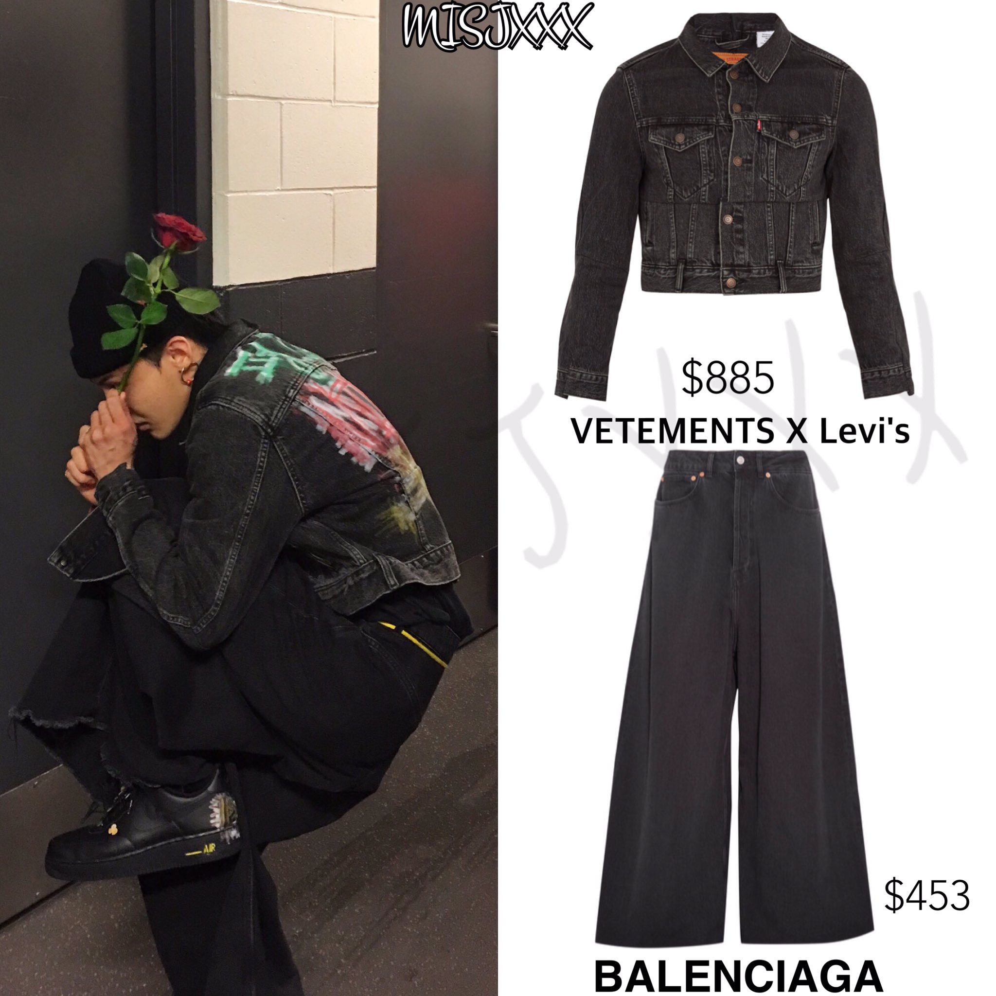 X 上的GDSTYLE：「#GDStyle 👉#VETEMENTS X Levi's reworked cropped