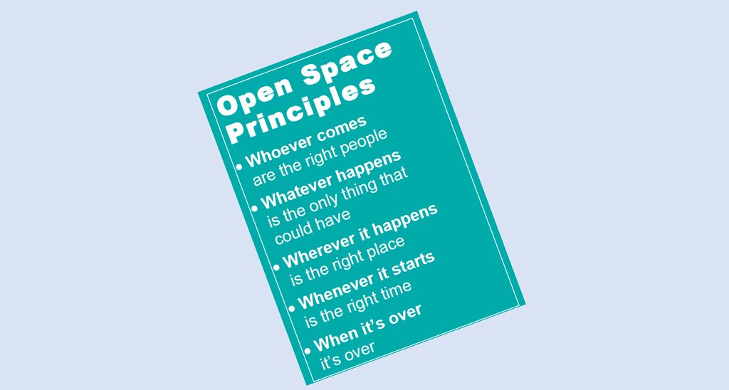 tessnetwork's tweet photo. New to Open Space as a concept? These are the overall principles, which you will learn more about at #TLCC2017 #tessnet https://t.co/f9lFIsNIax