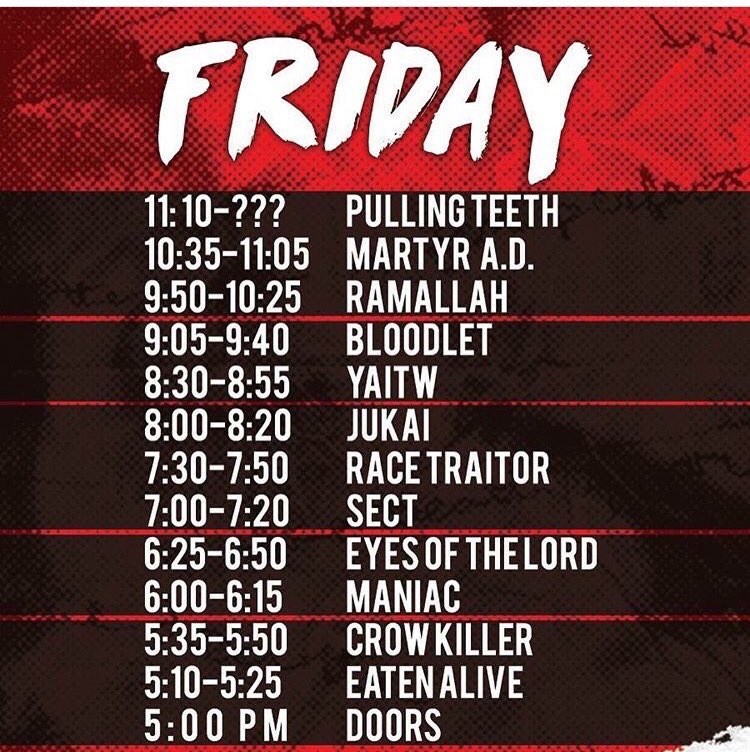 .<a href="/ManiacWMHC/">Maniac</a> plays <a href="/TIHCfest/">THIS IS HARDCORE FEST</a> at 6:00!!