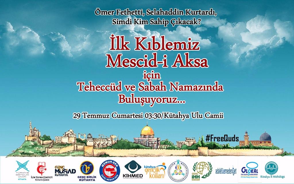 GencBirlik043's tweet photo. Genç Sivil Toplum Kuruluşları Olarak Mescid-i Aksa için Teheccüd namazına ulu camide buluşuyoruz. https://t.co/6fIYIyolh9