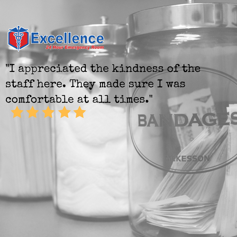 ExcellenceER_TX's tweet photo. Comfort is important when ill or hurt, when a patient is comfortable it makes for a better start to healing process! #feedbackfriday https://t.co/kpTcqLFQ0d
