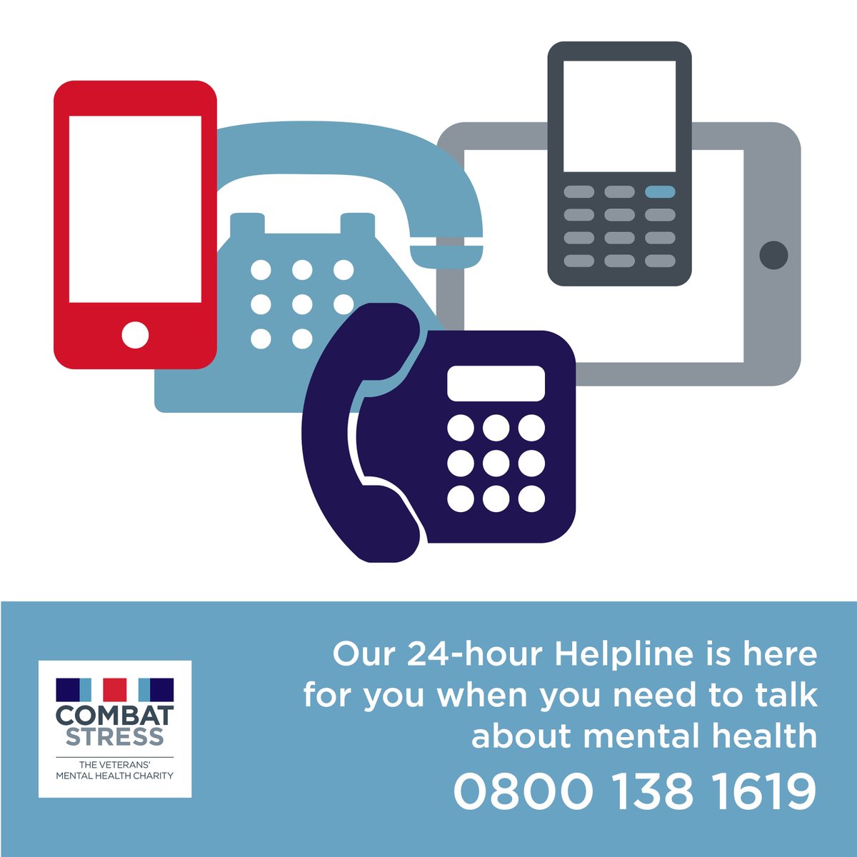 Our free 24-hr Helpline is #hereforveterans and serving military personnel, and their families. We hope that you have a restful weekend.