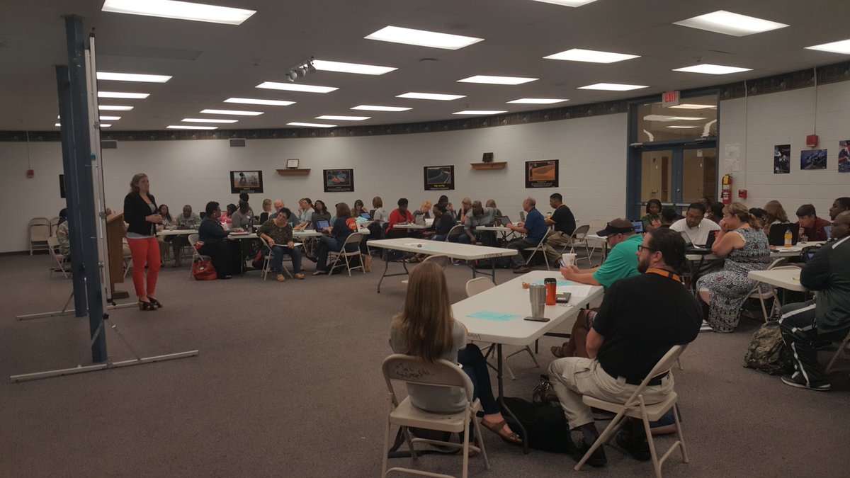 Huntsville City CTE teachers with Jill Bruton-Huntsville/Madison County Chamber Workforce Development  Director <a href="/HSVCareerCoach/">HCS Career Coach</a> <a href="/HSVk12/">Huntsville City Schools</a>