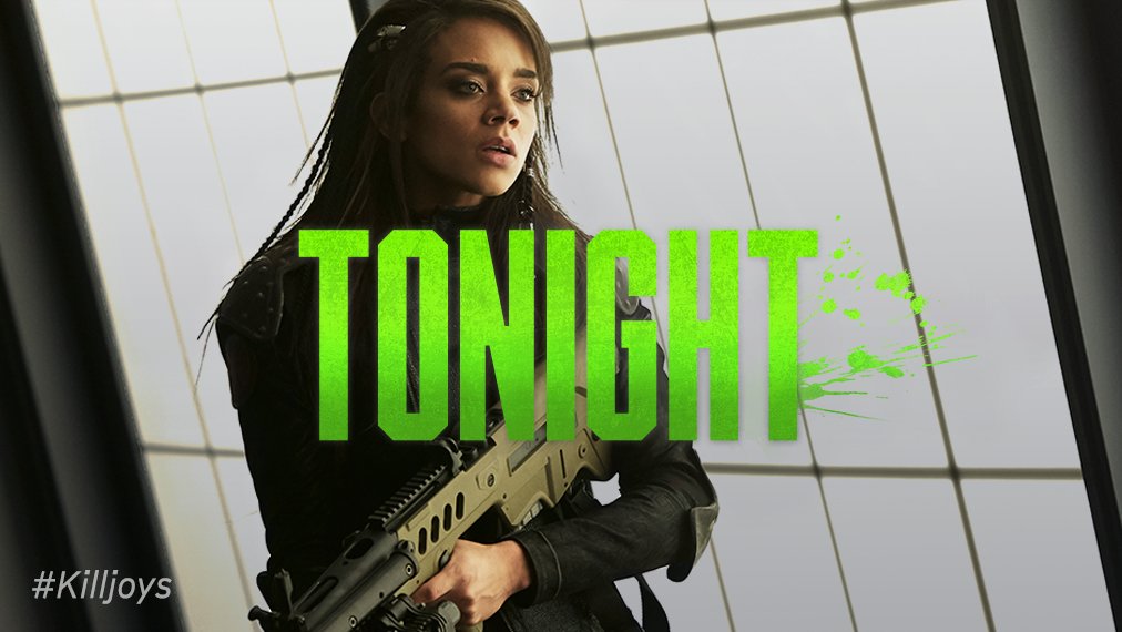 Killjoys's tweet photo. RT if you're ready to hit the Hullen where it hurts.

Fight alongside Dutch TONIGHT at 8/7c on @SYFY &amp; @SpaceChannel. #Killjoys https://t.co/ZgFUX8sSkd
