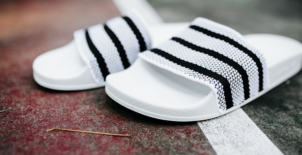 adidas knit slides