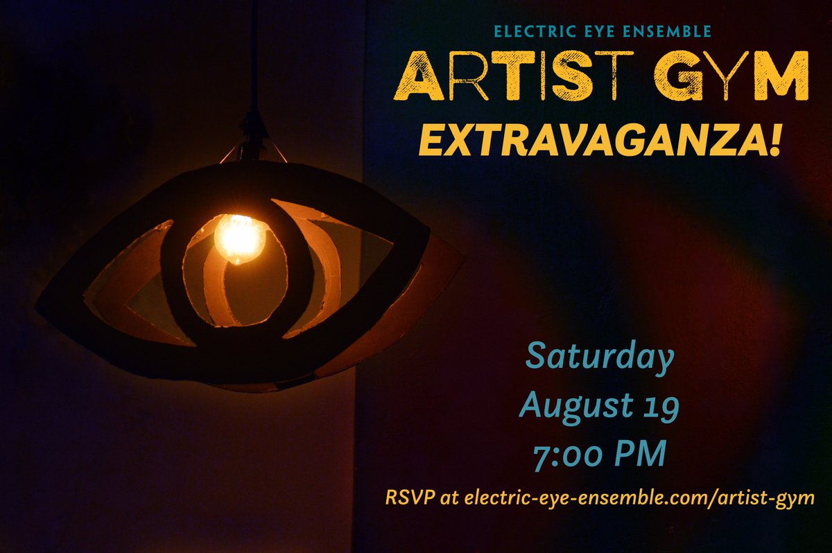 ElectricEyeNYC's tweet photo. NEW EVENT: We're kicking off our monthly Artist Gym season with the third annual Artist Gym Extravaganza! RSVP today at the link provided! https://t.co/DnmoxZFHZz