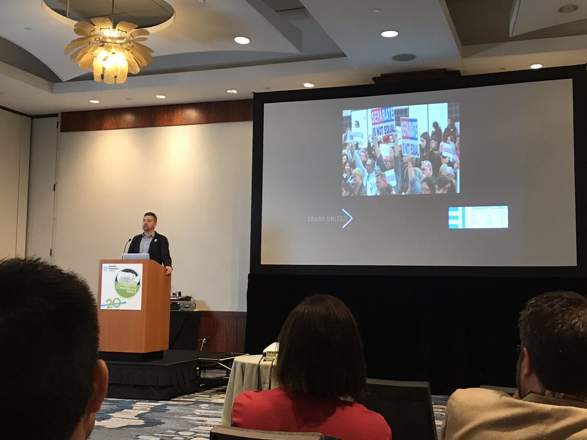 EqualityILL's tweet photo. At #EqFed17, @Iamtherealbcj just told exciting story of @transunitedfund, EI, trans people, families beating hate group in school election! https://t.co/Yx9NwH3LUq