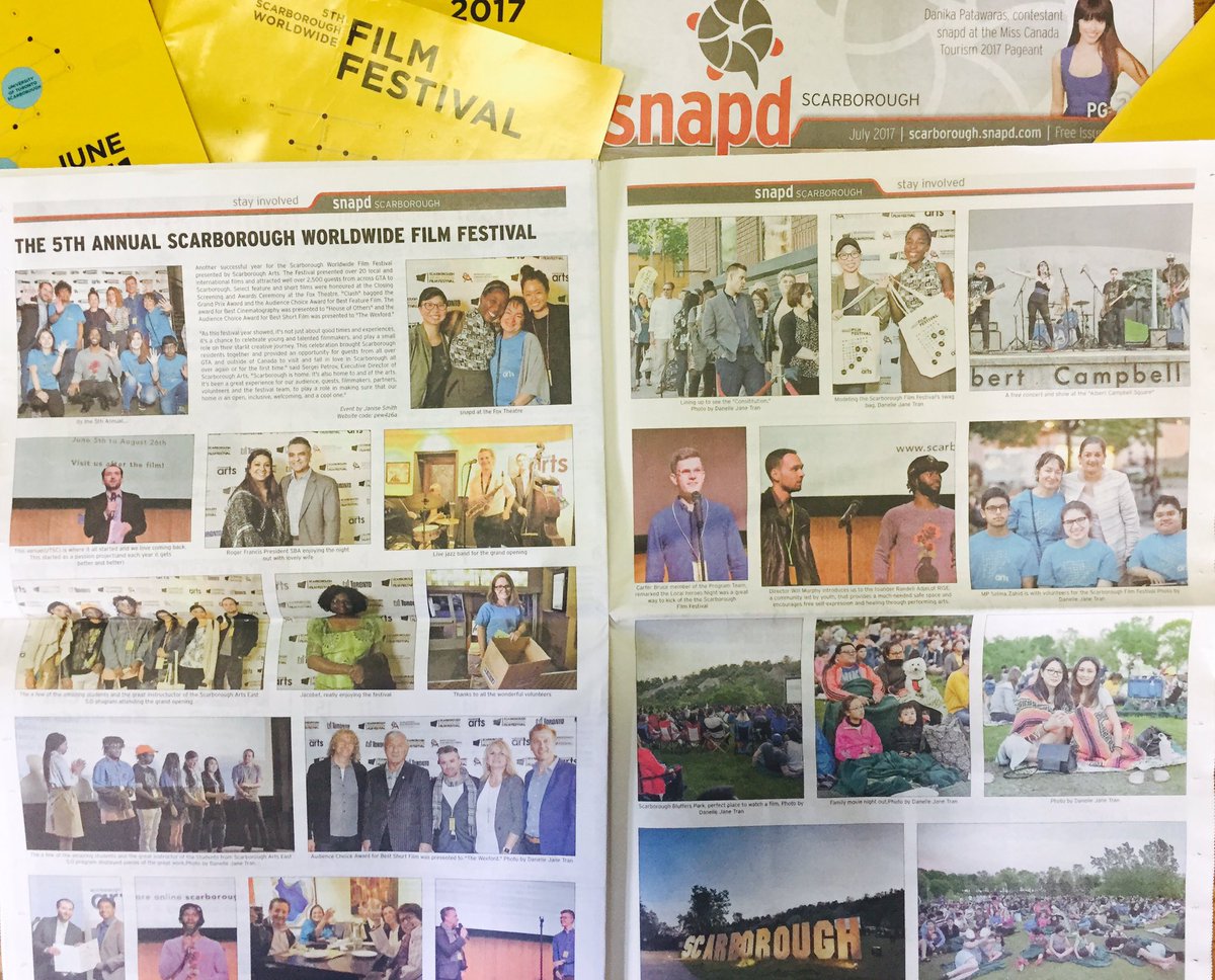Scarborough Arts (@scararts) on Twitter photo Extra! Extra! Pick up ur copy of <a href="/snapdScarb/">snapd Scarborough</a> for the best photo highlights from #ScarFF17. In your July issue across #ScarbTO Extra! Extra! Pick up ur copy of <a href="/snapdScarb/">snapd Scarborough</a> for the best photo highlights from #ScarFF17. In your July issue across #ScarbTO