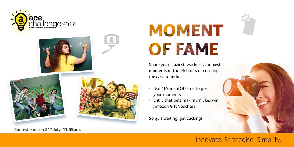 acechallenge's tweet photo. Are you ready for your #MomentOfFame? #Win #AmazonVouchers #AceChallenge2017 #Amazon #96Hours https://t.co/oGdYu1TGGE
