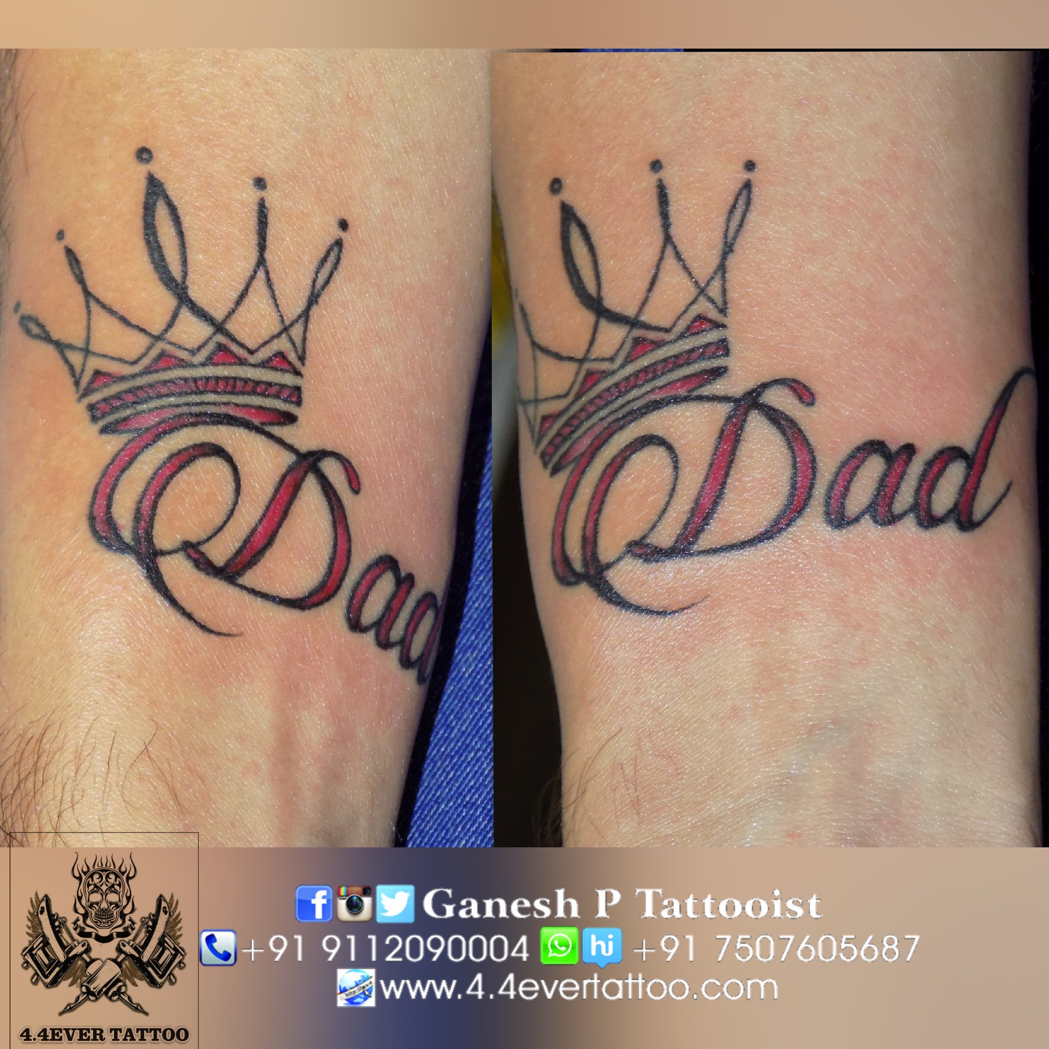 Father and Daughter Tattoo  Ace Tattooz