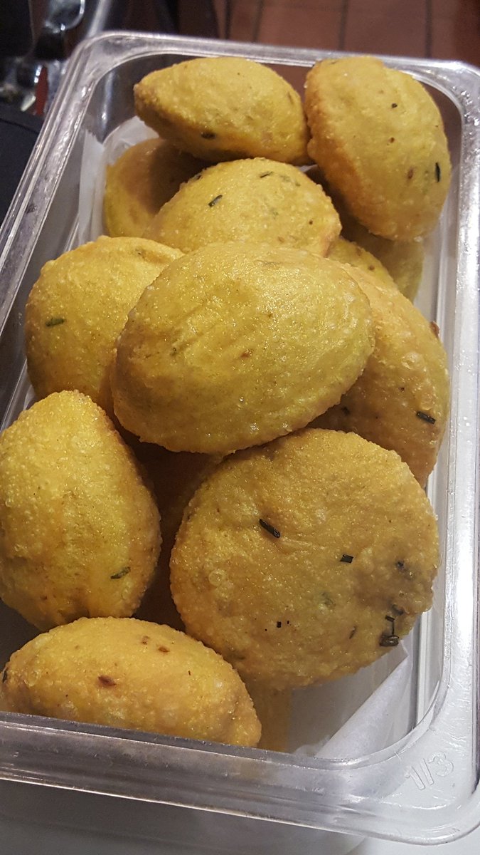 vedgerestaurant's tweet photo. Bara bread ready to roll.....Trinidad Doubles are back on the brunch menu @VStreetFood ! https://t.co/KK3He0hsnA