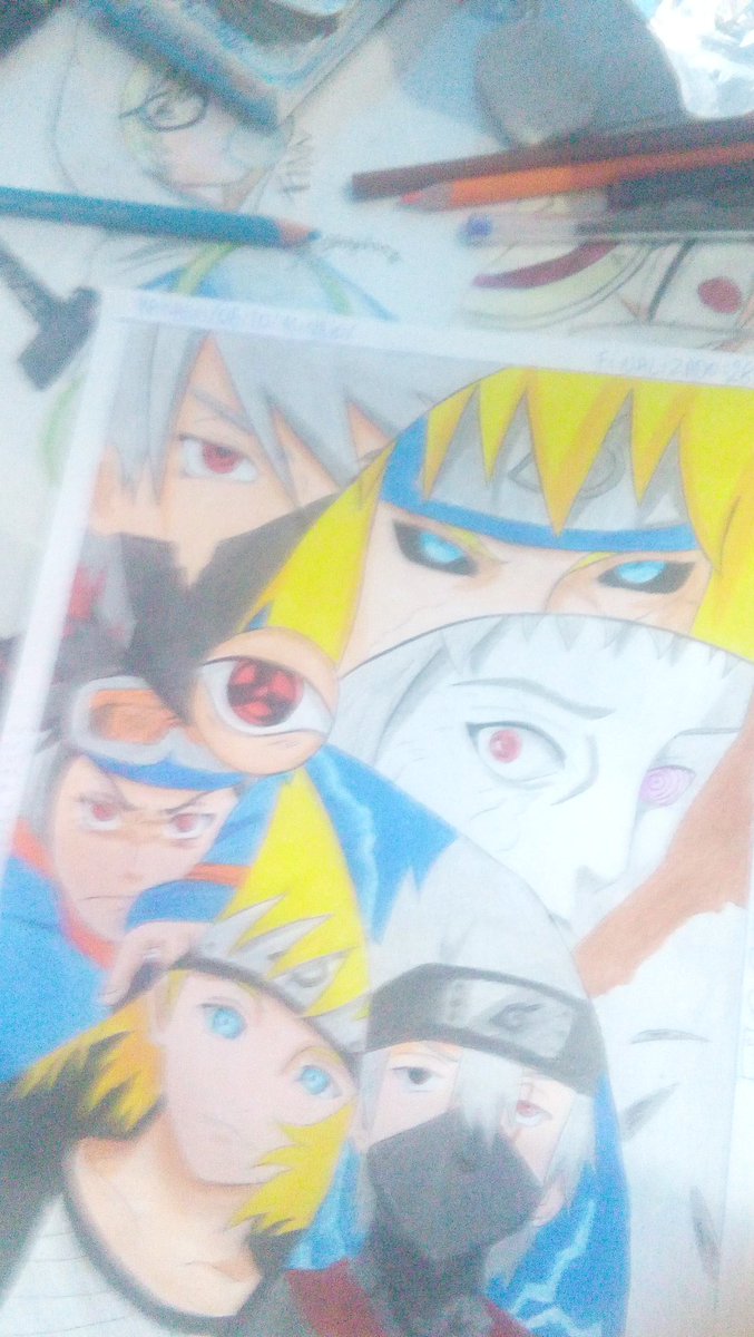 gessy_bernado on X: Art finalizada no meu instagran gessy_bernado #kakashi  #obito #minato #hatake #uchiha #namikaze #otaku #desenho #anime #draw  #otome #japao  / X