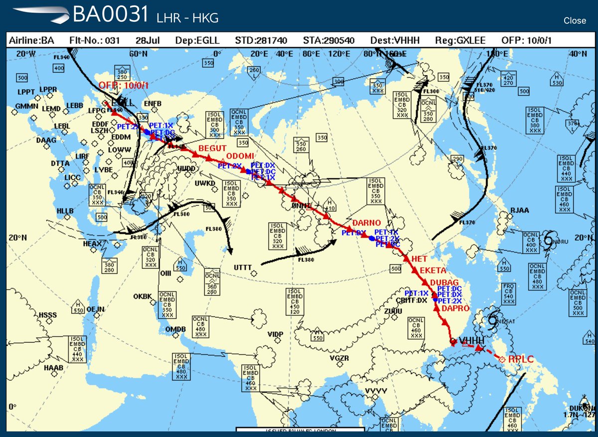 DaveWallsworth's tweet photo. Off to Hong Kong with @rhys_parker flying Bruce G-XLEE #A380 as BA31. 11h12m and cameras charged! @British_Airways https://t.co/6gCmyCCqCO