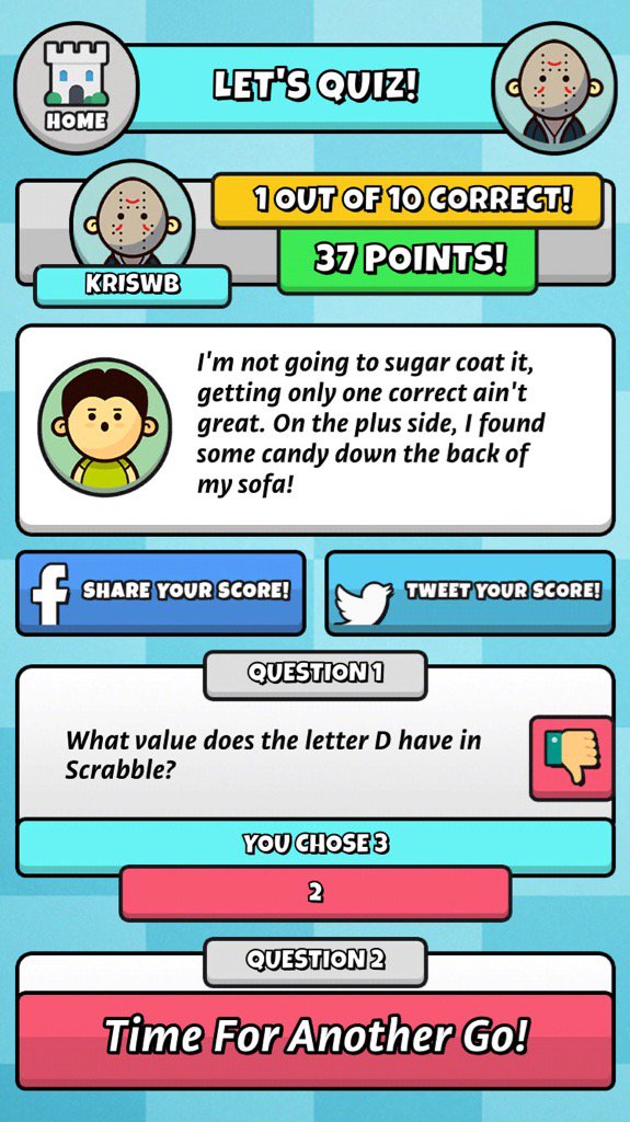 IndieShihTzu's tweet photo. I played Trivia Guy and scored 37 with 1/10 correct! #triviaguy https://t.co/obwGxER2JG #notashamed #indiegame https://t.co/jmqxxkNzCq