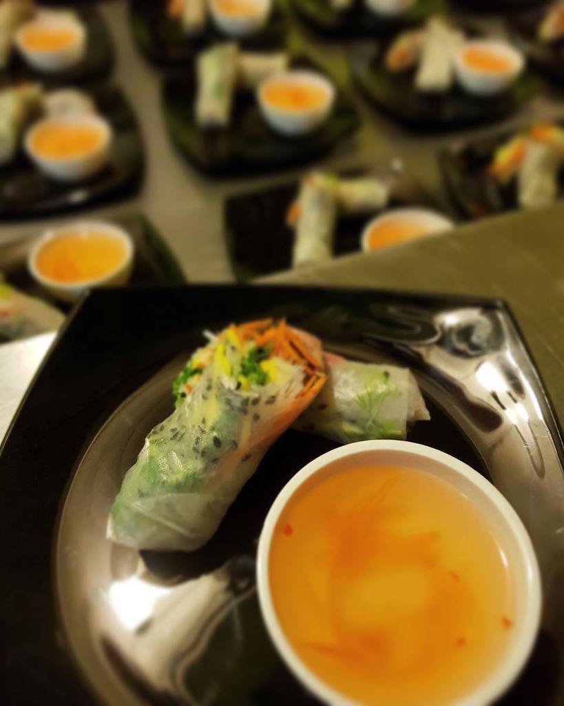 EatKaboom's tweet photo. Course 2 - Rice Paper Roll with Pork &amp; Nuoc Cham ready to be served. #AsianFood #yummyinthetummy😋 #ComfortFood  #Foodgasm #FoodPorn #FoodAt… https://t.co/LZIgsL1gQl