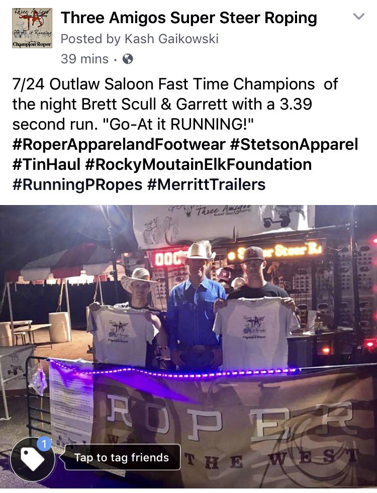 TA_SSRoping's tweet photo. #RoperApparelandFootwear #StetsonApparel #TinHaul #RockyMoutainElkFoundation #RunningPRopes #MerrittTrailersInc https://t.co/CK6lkWfFcU