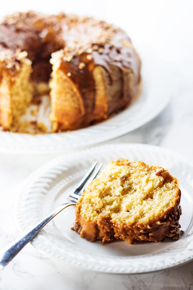 southerncookd's tweet photo. Coconut Pecan Cake with Caramel Glaze - moist, rich, &amp; decadent - only 5 ingredients. #southernfoodie #delicious https://t.co/TwZgca4plI https://t.co/ghDrf1UYnV