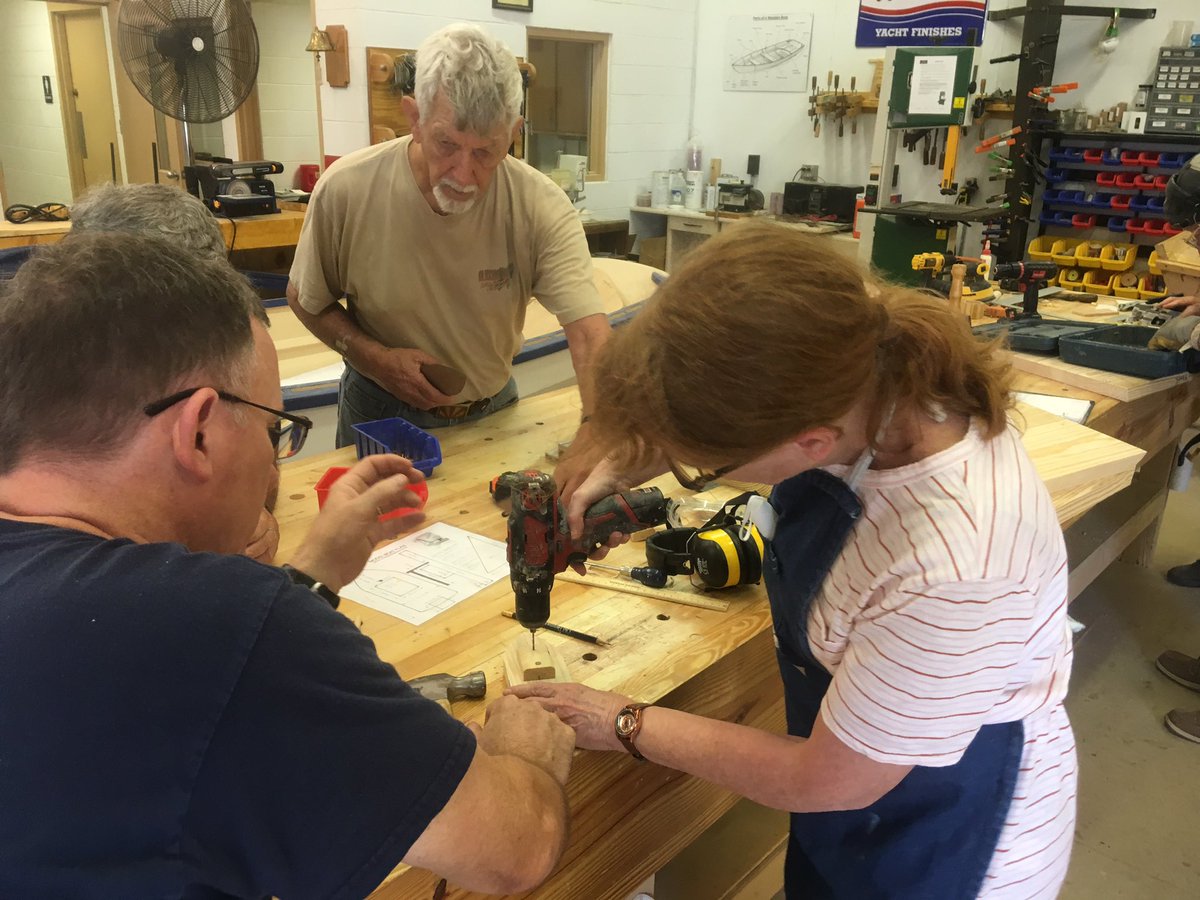 vafozzils's tweet photo. Step 1 to building a boat:  Build a little toy boat at the Tidewater Wooden Boat Workshop #LetsBuildaBoat https://t.co/2ttfyqWLo2